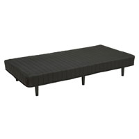 脚付マットレスベッド チャコールグレー SLB-401(BK)