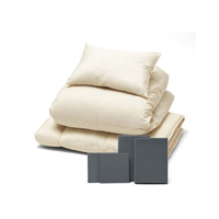 年中快適布団とカバーの7点セット グレー SLF-22(GR)