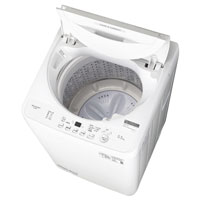 シャープ　全自動洗濯機5.5㎏  ESGE5JW