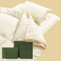ホコリが出にくい布団6点セットオリーブ（掛布団、枕、カバー4点） オリーブ 