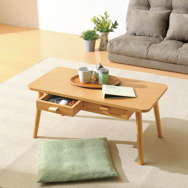 引き出し付きローテーブル ナチュラル MT-6382NA