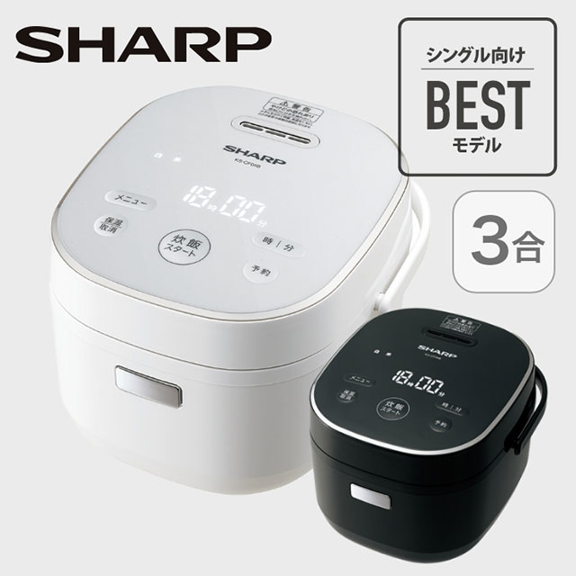 シャープ　マイコン炊飯ジャー3合 ブラック KS-CF05B(B)