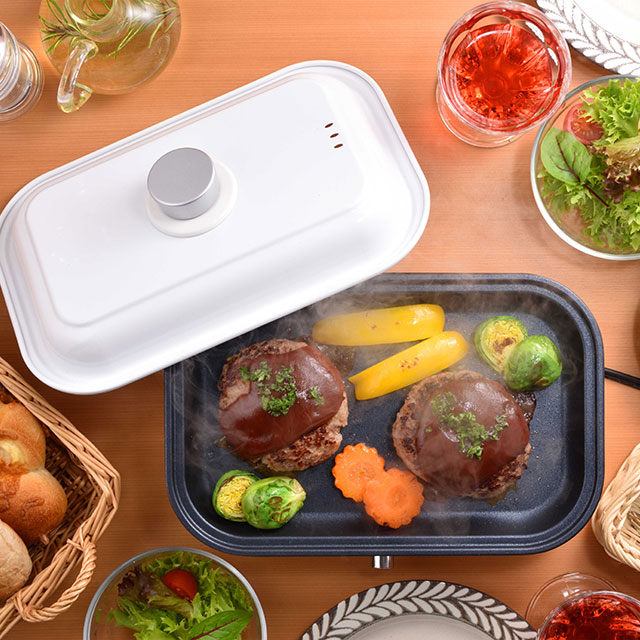 ソロホットプレートふた付き  