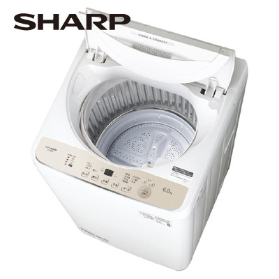 シャープ　全自動洗濯機6kg  ES-GE6H-N