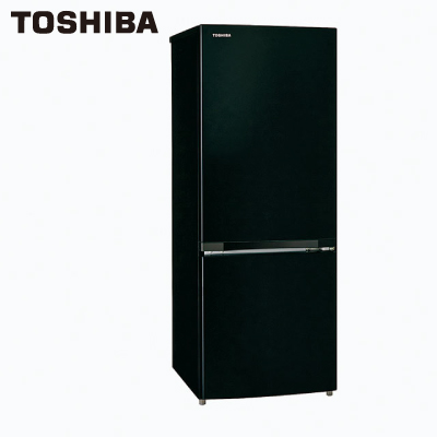 東芝　2ドア冷蔵庫 エクリュックブラック GR-W15BS(K)