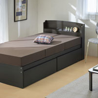 三つ折りマットレス15cm ブラウン SLM-15(BR)