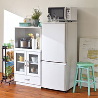 三菱　2ドア冷蔵庫 マットホワイト MR-P15K(W)