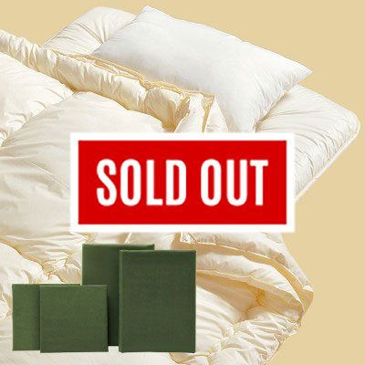 軽量ウォッシャブル布団7点セットオリーブ（掛布団、敷布団、枕、カバー4点）