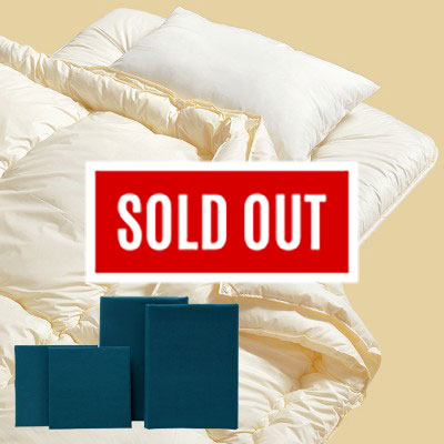 軽量ウォッシャブル布団7点セット　ミッドナイトブルー（掛布団、敷布団、枕、カバー4点）